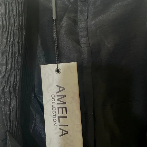 NWT Amelia Collection Black Dress Juniors Size 14 - Picture 4 of 8